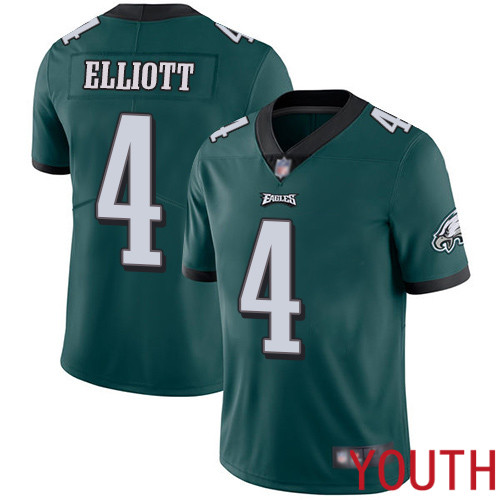 Youth Philadelphia Eagles #4 Jake Elliott Midnight Green Team Color Vapor Untouchable NFL Jersey Limited Player
